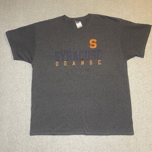 Syracuse University Men's 2XL Graphic Cotton Crew Neck T-Shirt Dark Gray